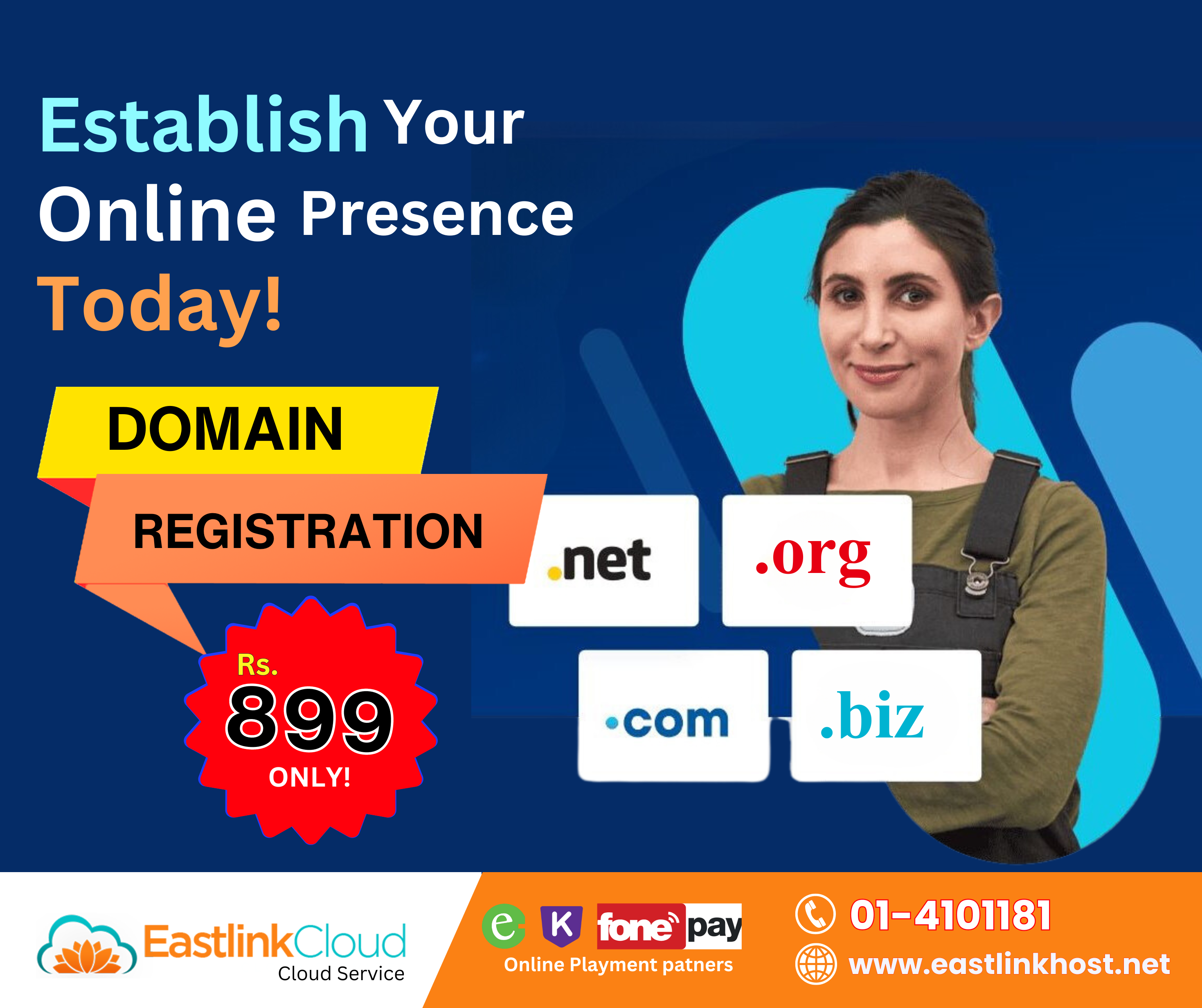 domain registration in nepal - EastlinkCLoud